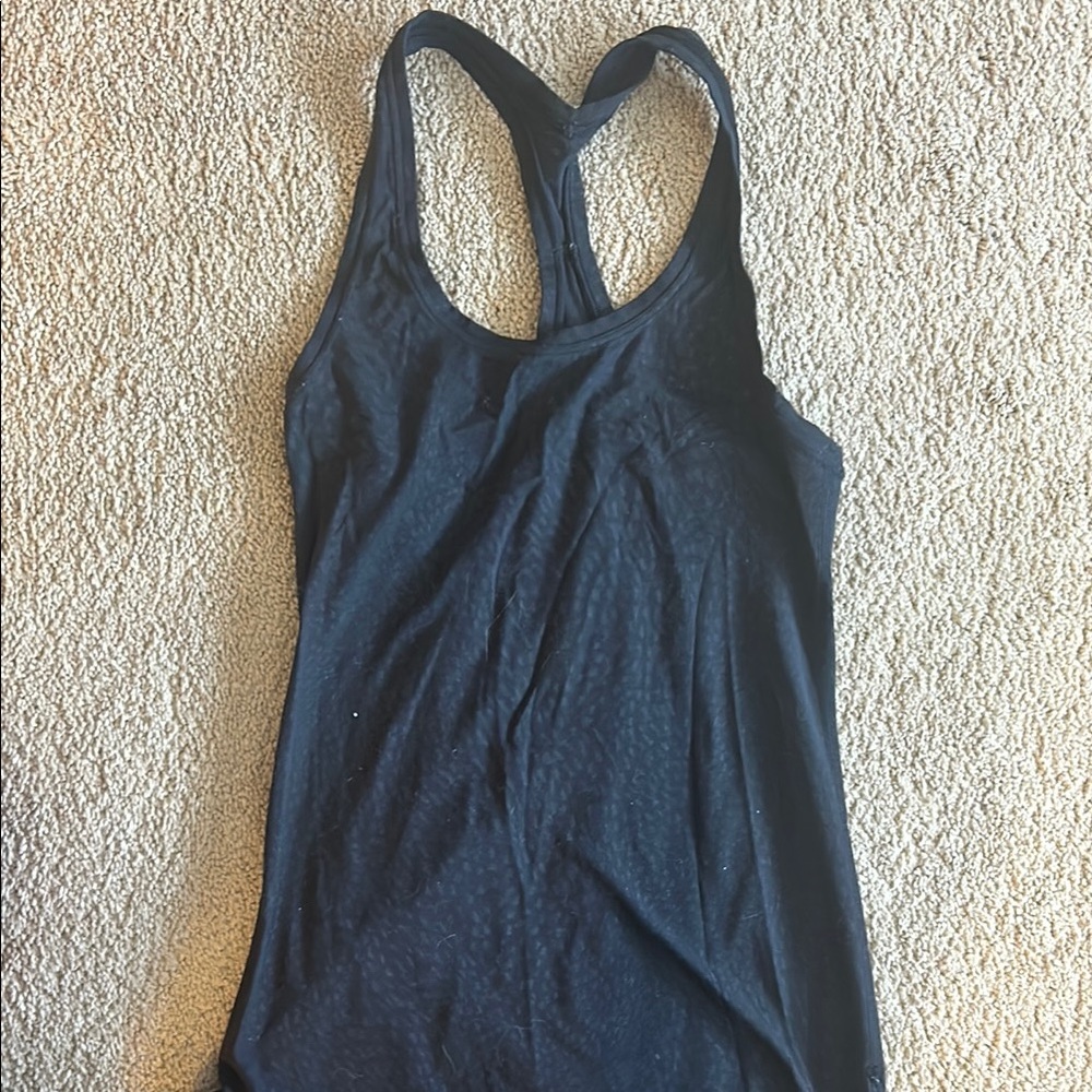 lululemon Black Scoop Neck Tank Top